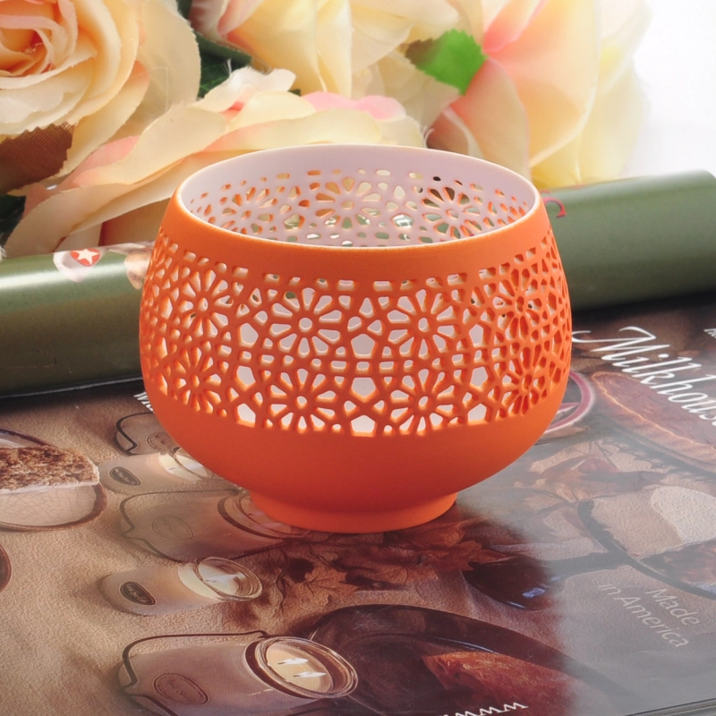 800ml ceramic candle jar with thin base New ceramic tealight candle jars candle holders