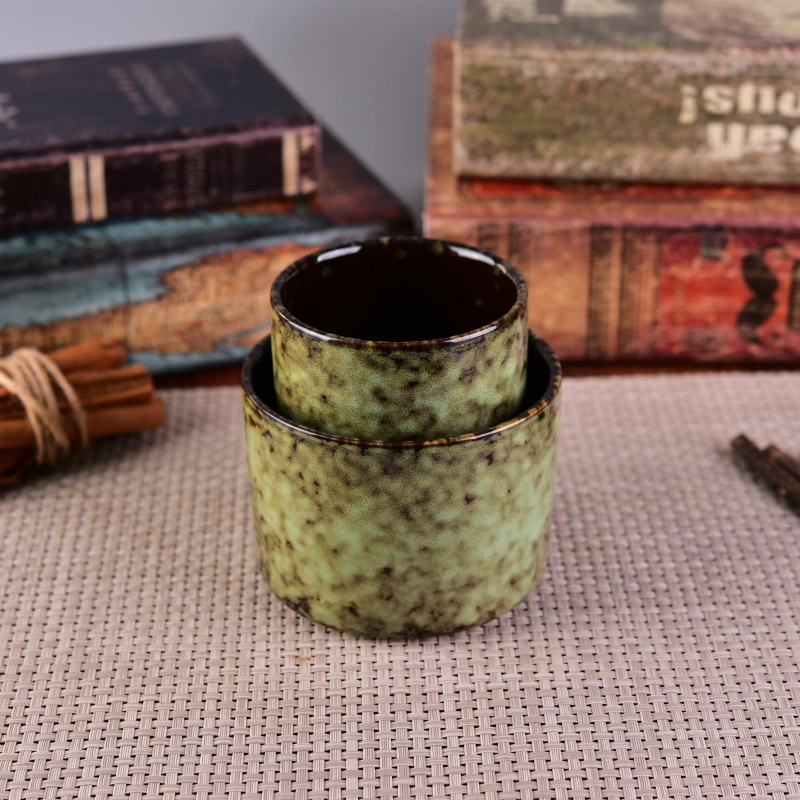 Bling bling Transmutation Glaze Home Decoration Ceramic Candle Holder