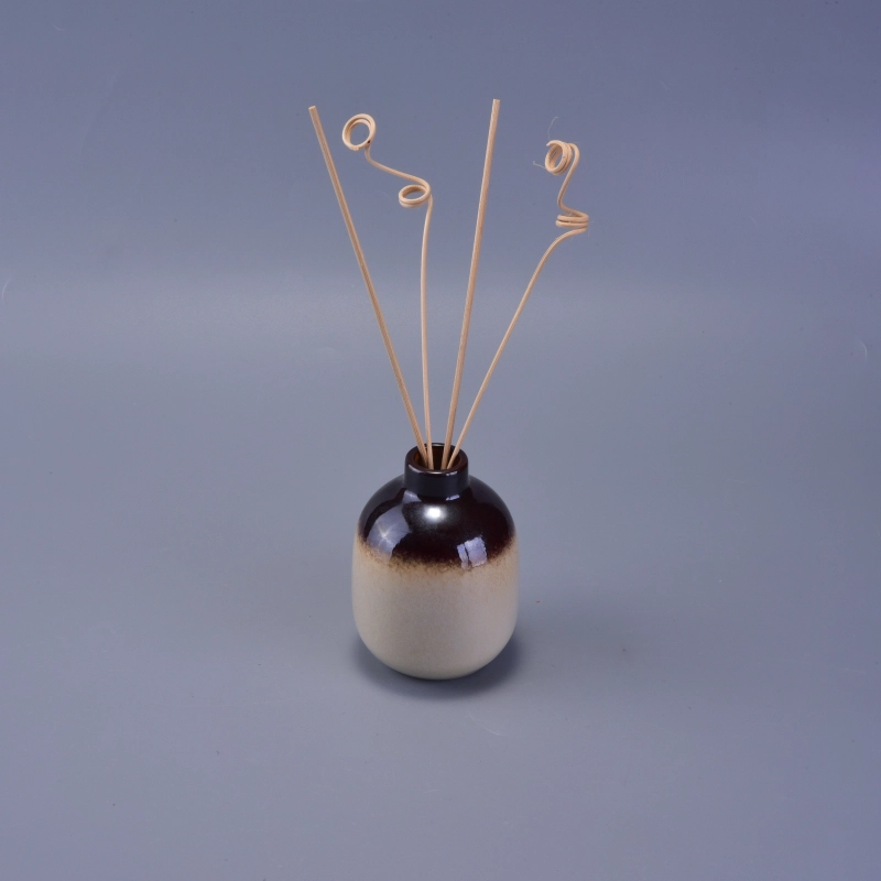 Transmutation glaze ceramic reed diffuser bottle 