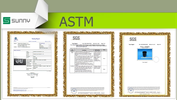 ASTM test from Sunny Glassware ASTM test from Sunny Glassware