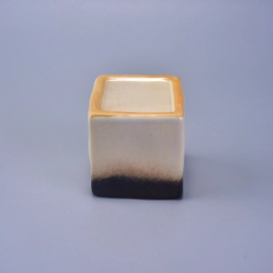 Transmutation Glazed Square Ceramic Candle Holder
