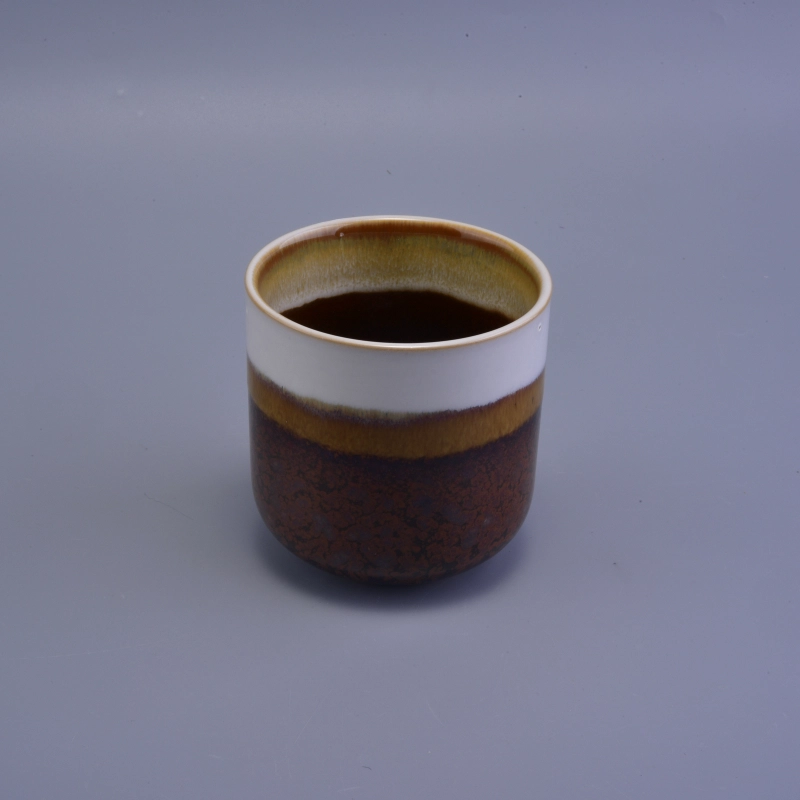400ml 10OZ wax gradient ceramic candle holder for decoration