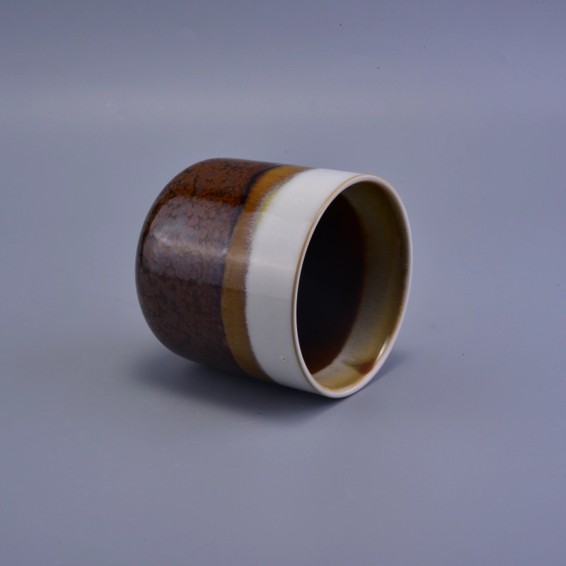 400ml 10OZ wax gradient ceramic candle holder for decoration