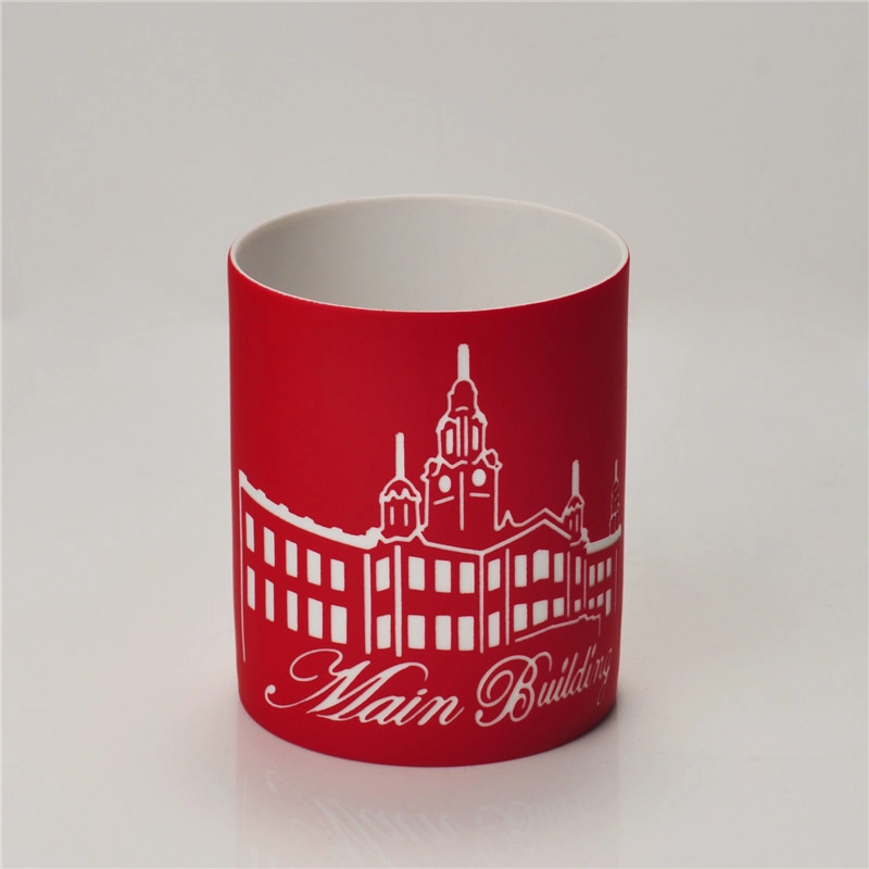 Wholesale Colored Christmas Hollow Ceramic Candle Jar