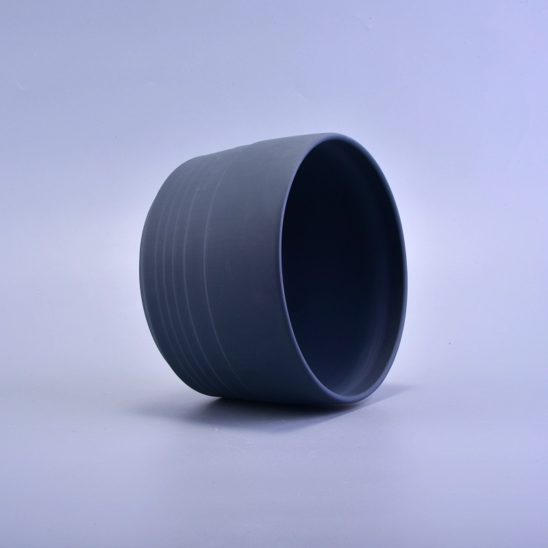 35 oz 1000ml Matte Grey Painted Ceramic Candle Vessel for wax 35 oz 1000ml Matte Grey Painted Ceramic Candle Vessel for wax