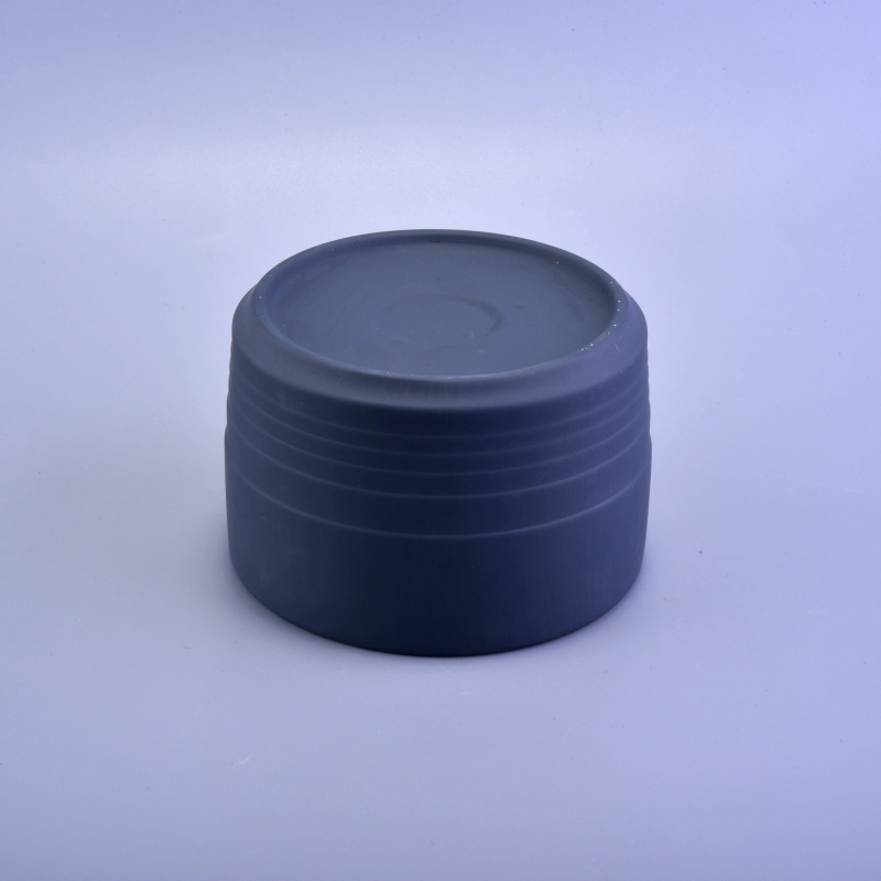 35 oz 1000ml Matte Grey Painted Ceramic Candle Vessel for wax 35 oz 1000ml Matte Grey Painted Ceramic Candle Vessel for wax