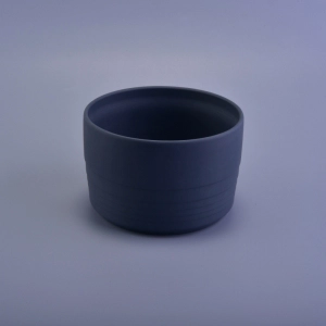 35 oz 1000ml Matte Grey Painted Ceramic Candle Vessel for wax