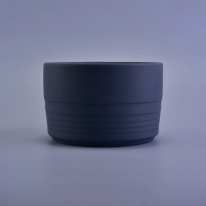 35 oz 1000ml Matte Grey Painted Ceramic Candle Vessel for wax