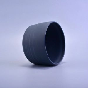 35 oz 1000ml Matte Grey Painted Ceramic Candle Vessel for wax