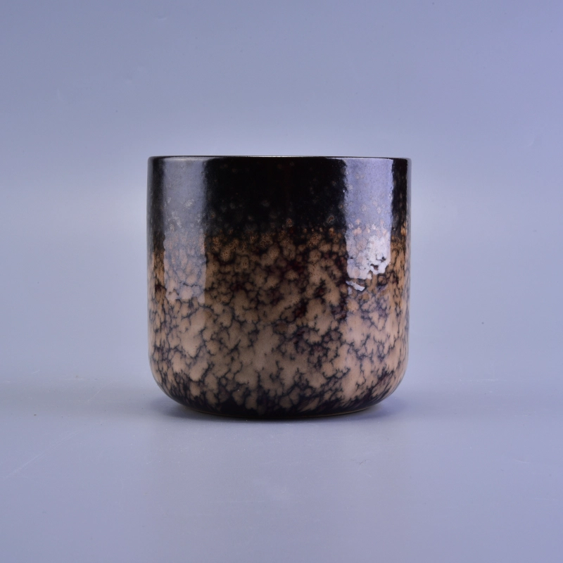 Cloudy Pattern Transmutation Glazed Votive Ceramic Candle Cup Cloudy Pattern Transmutation Glazed Votive Ceramic Candle Cup