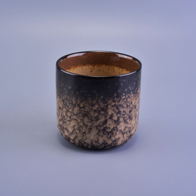 Cloudy Pattern Transmutation Glazed Votive Ceramic Candle Cup Cloudy Pattern Transmutation Glazed Votive Ceramic Candle Cup