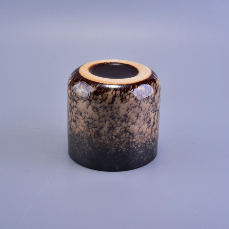Cloudy Pattern Transmutation Glazed Votive Ceramic Candle Cup Cloudy Pattern Transmutation Glazed Votive Ceramic Candle Cup
