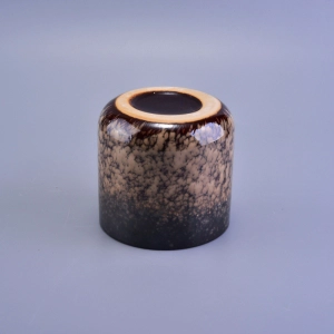 Cloudy Pattern Transmutation Glazed Votive Ceramic Candle Cup
