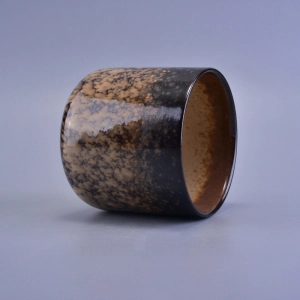 Cloudy Pattern Transmutation Glazed Votive Ceramic Candle Cup