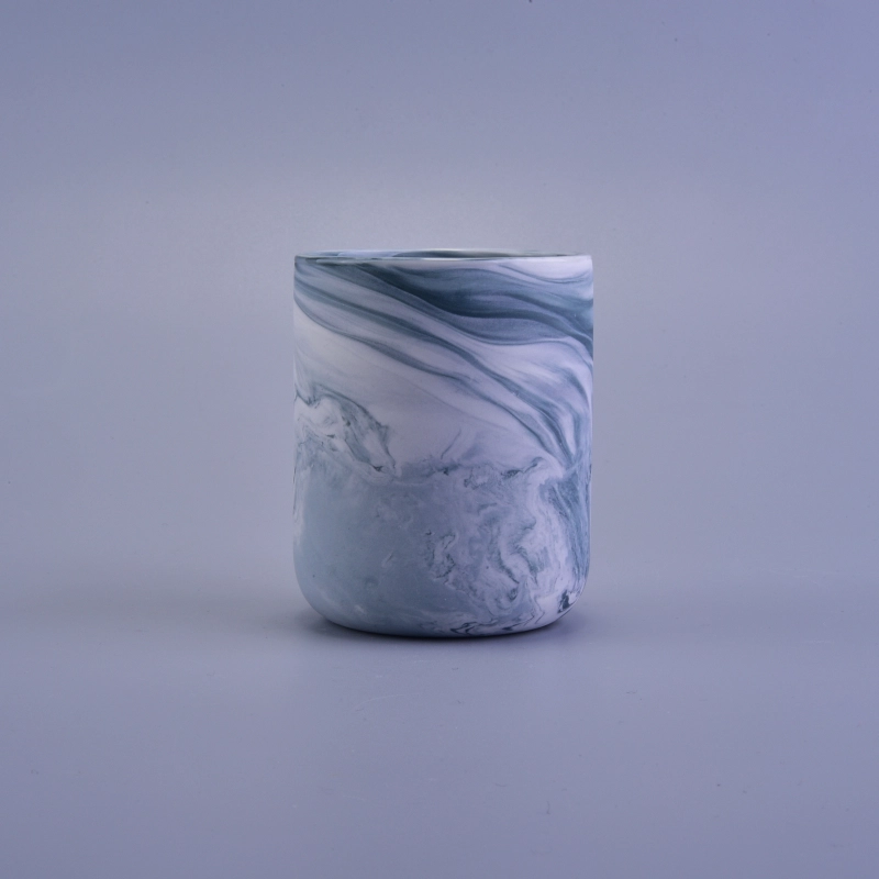 Wholesale custom marble ceramic tealight candle holder