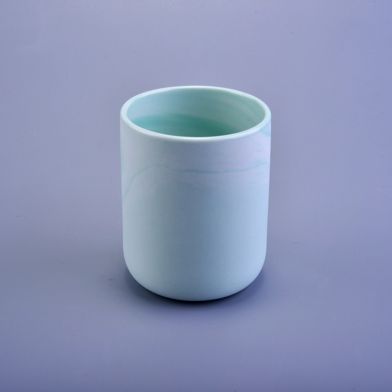 Wholesale custom marble ceramic tealight candle holder