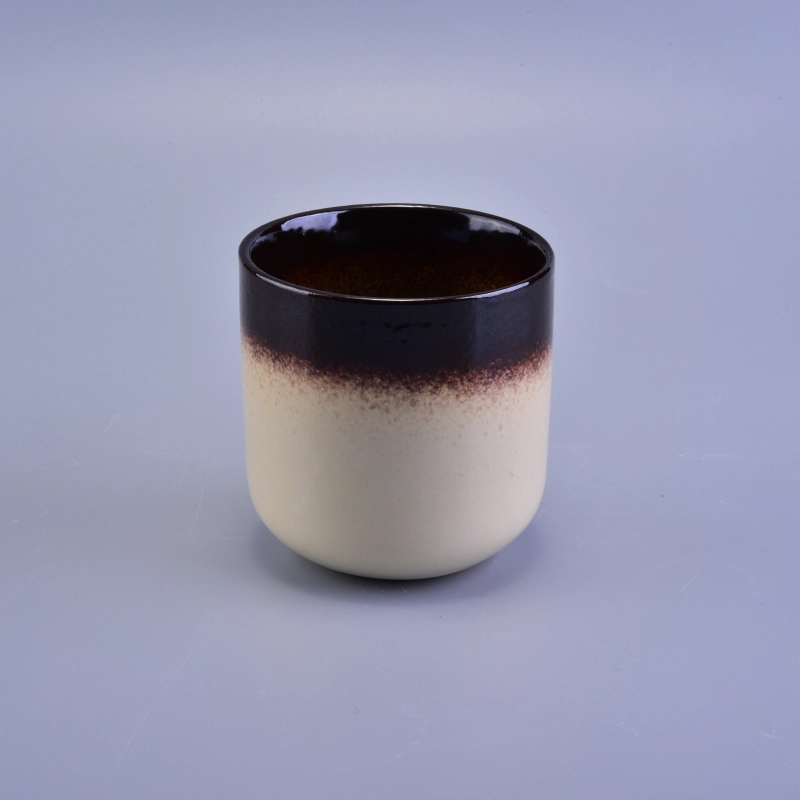 Wholesales Brown Ceramic Candle Jars