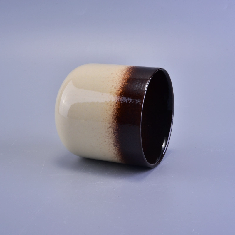 Wholesales Brown Ceramic Candle Jars