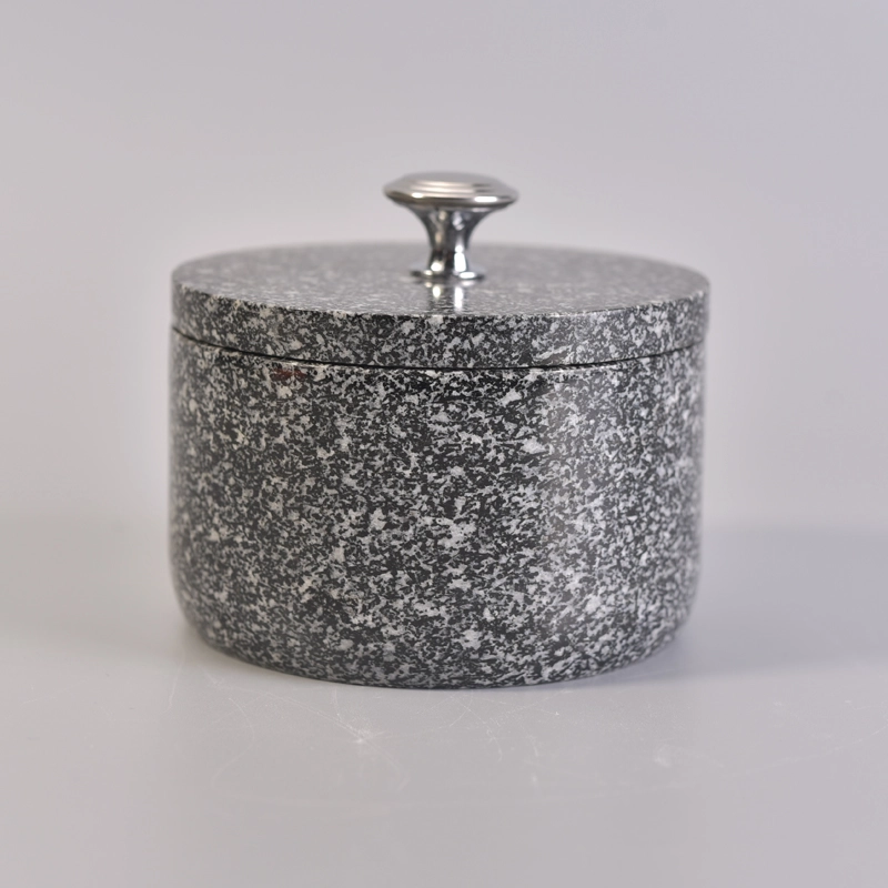 Popular newly marble candle jar with lids home decoration hot selling Popular newly marble candle jar with lids home decoration hot selling