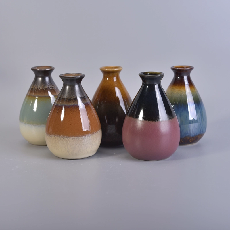 Handmade unique reed diffuse ceramic bottles