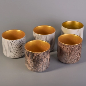 hydrographics transfer printing ceramic candle holder