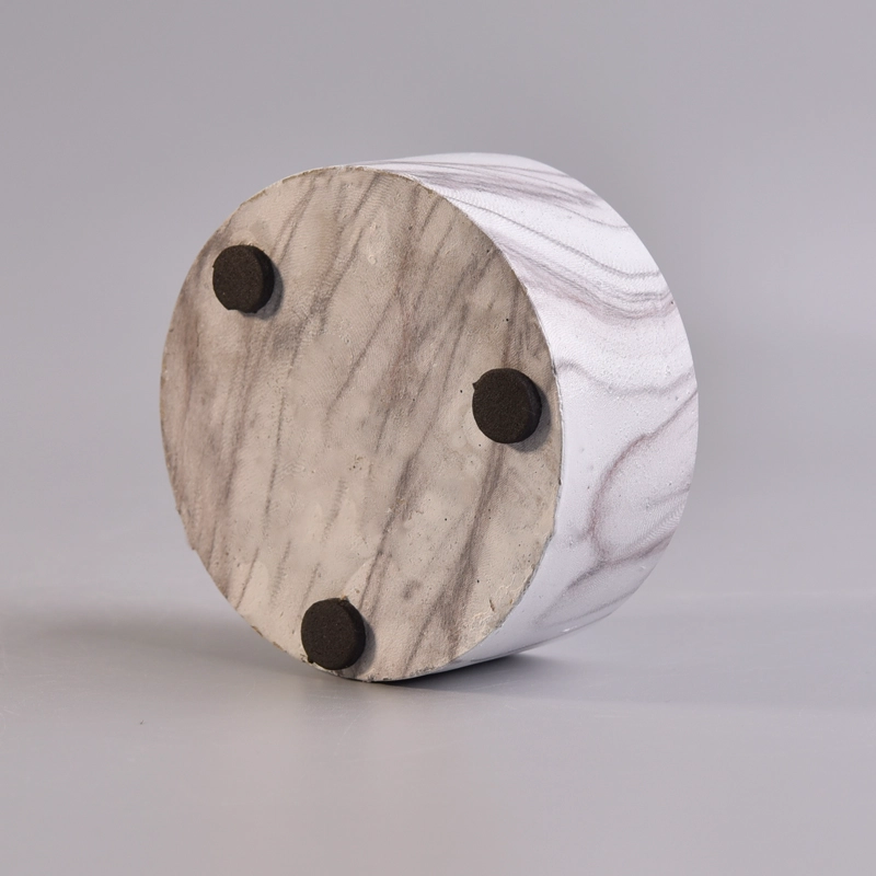 marble pattern cement candle holder decoration marble pattern cement candle holder decoration