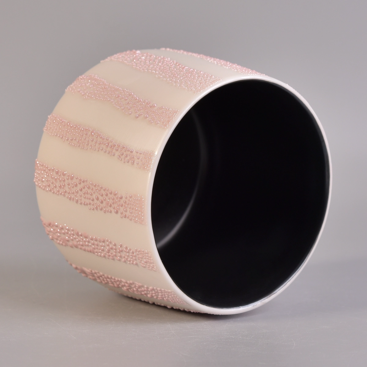 Black inside special glazed candle making holders