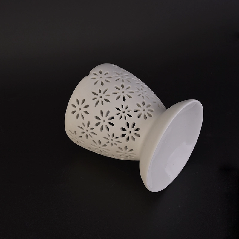 Hot selling white unique ceramic candle aroma burner Hot selling white unique ceramic candle aroma burner