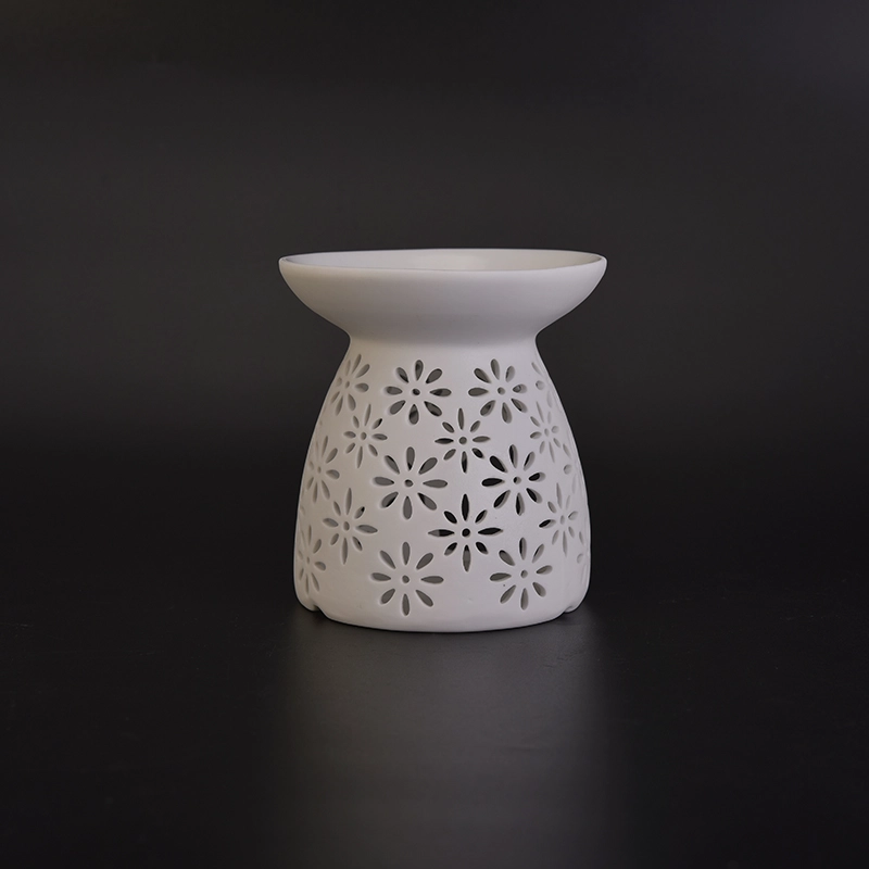 Hot selling white unique ceramic candle aroma burner Hot selling white unique ceramic candle aroma burner