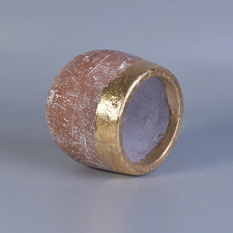 Square Cylinder Pink Glazed Ceramic Candle Holders For Decoration Pineapple Ceramic Candle Holders