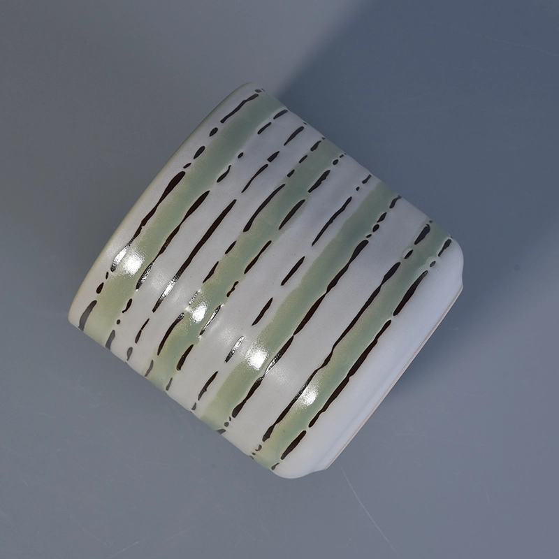 ceramic candle holders with glazing finish