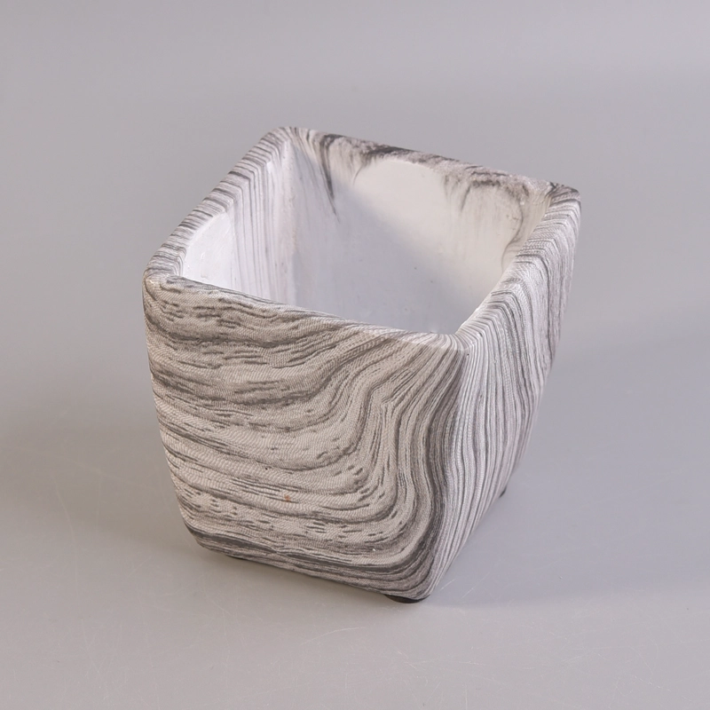 240ml Marble stone square candle holder wholesale