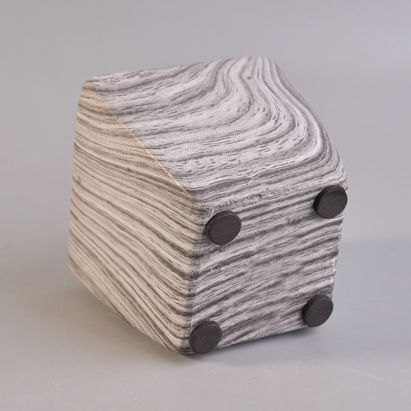 240ml Marble stone square candle holder wholesale