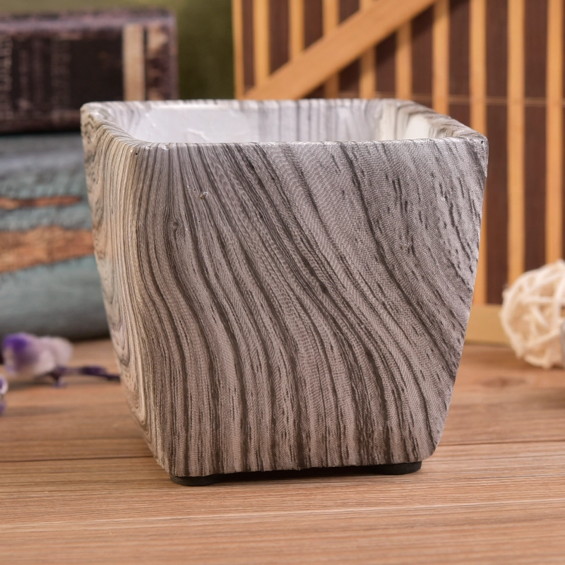 240ml Marble stone square candle holder wholesale 