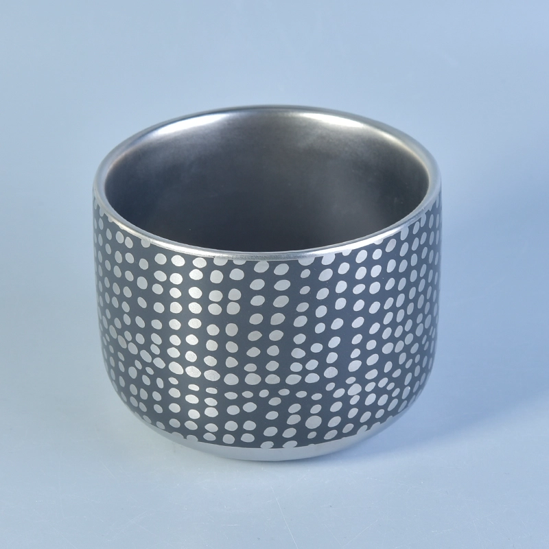 electroplating ceramic candle jar