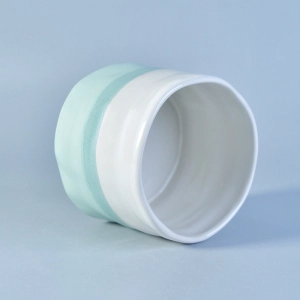 hand paint new ceramic candle jar