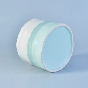 hand paint new ceramic candle jar