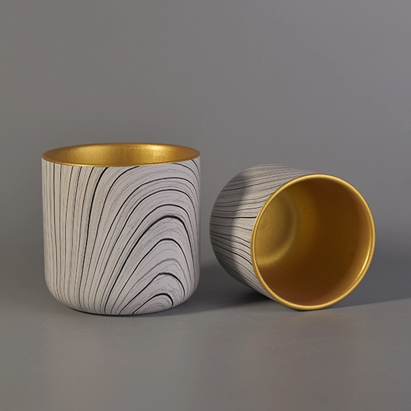 transfer printing ceramic candle jars
