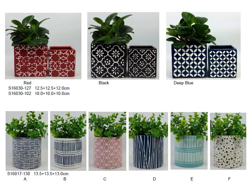 Color bottom concrete candle holder in different size Black embossed painted cylinder ceramic candle jars wholesale
