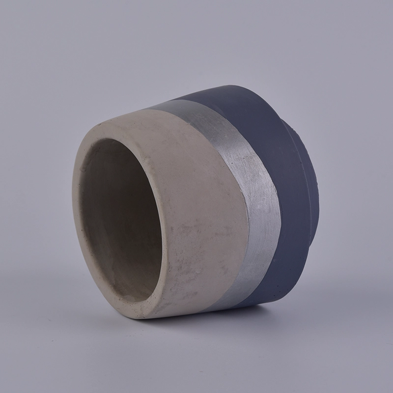 Color bottom concrete candle holder in different size Color bottom concrete candle holder in different size