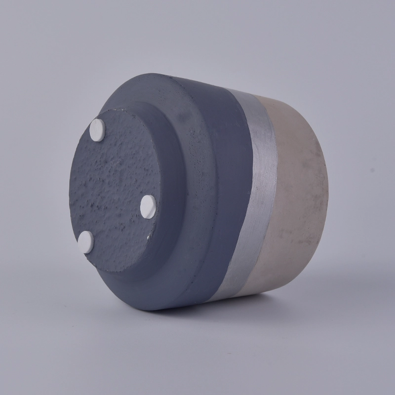 Color bottom concrete candle holder in different size Color bottom concrete candle holder in different size
