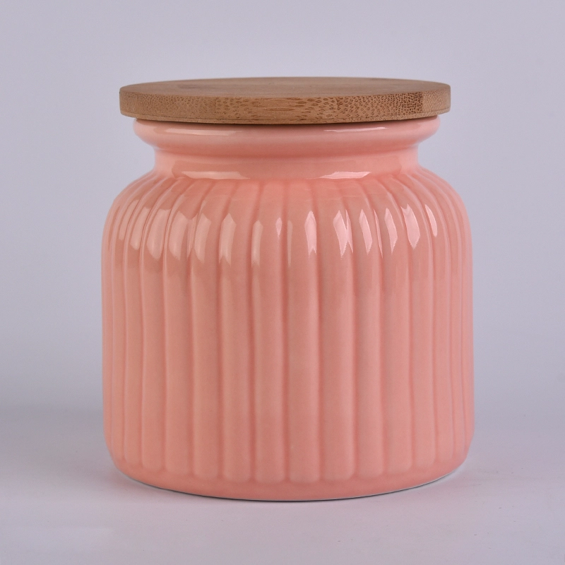 22oz wax filling glossy glazed ceramic candle jars with wood lid 22oz wax filling glossy glazed ceramic candle jars with wood lid