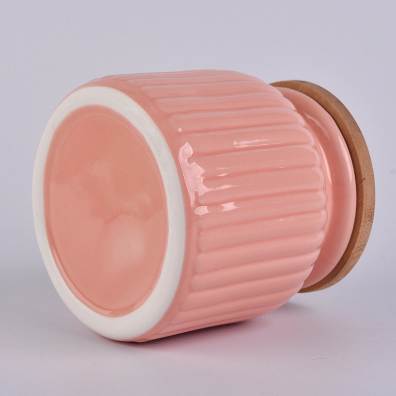22oz wax filling glossy glazed ceramic candle jars with wood lid 22oz wax filling glossy glazed ceramic candle jars with wood lid
