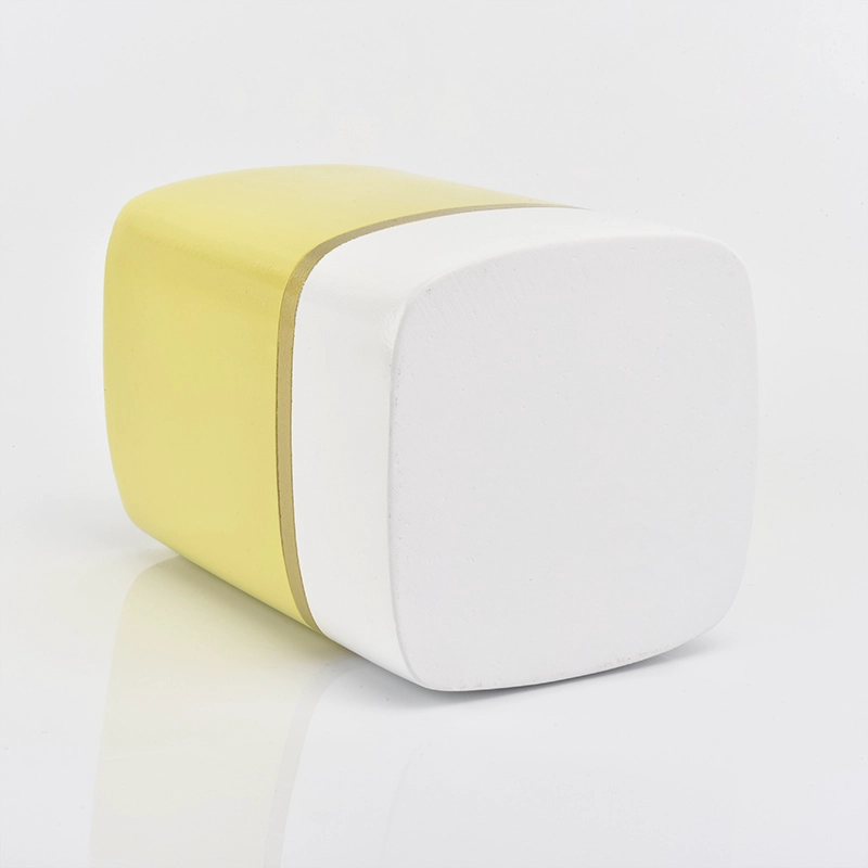 square concrete candle jars 