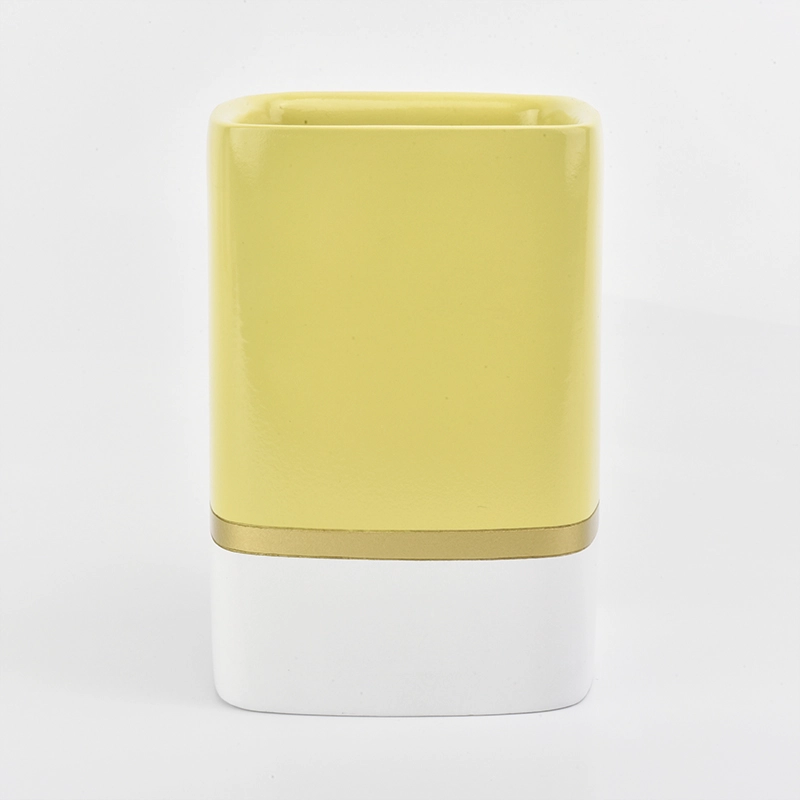 square concrete candle jars 