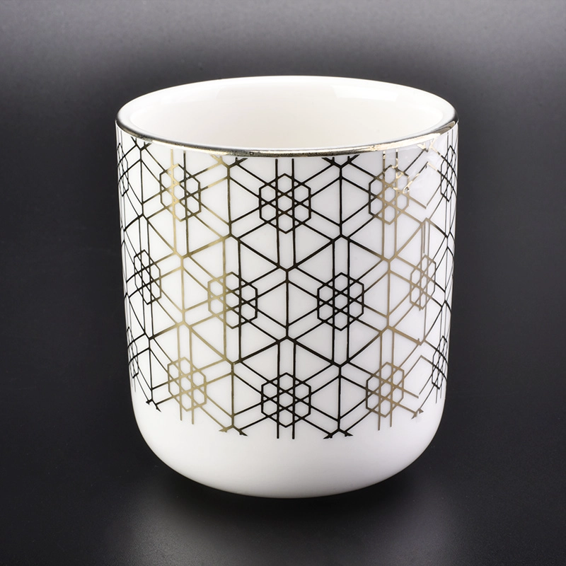 Gold decoration ceramic round bottom candle holder wholesale Gold decoration ceramic round bottom candle holder wholesale