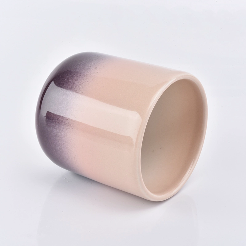 curved bottom pink glazed ceramic jar for candle making curved bottom pink glazed ceramic jar for candle making
