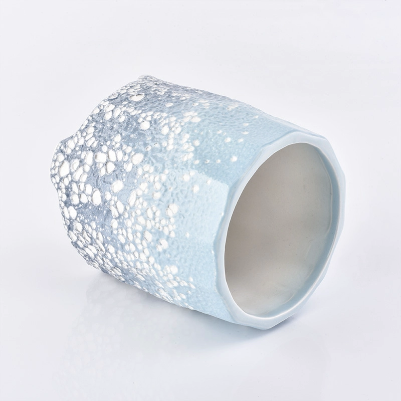 14oz White wave ceramic candlestick for candle making 14oz White wave ceramic candlestick for candle making
