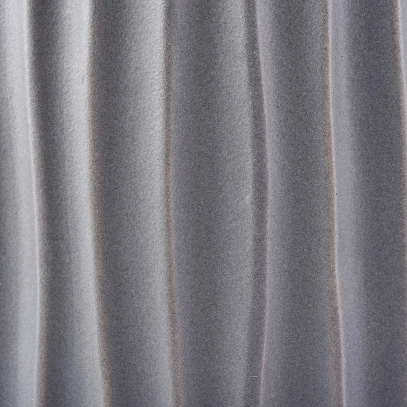 580ml Vertical stripes matte grey ceramic candle holder for decoration 580ml Vertical stripes matte grey ceramic candle holder for decoration