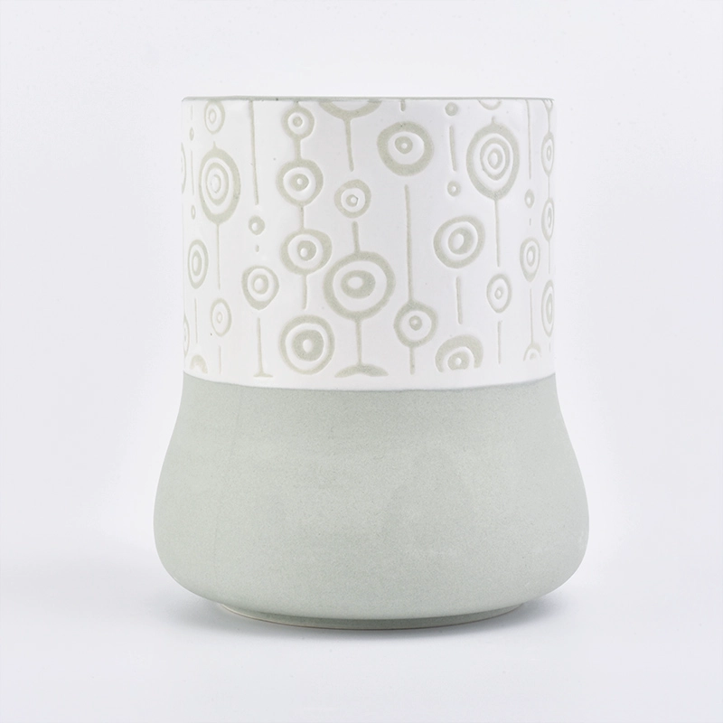 light green ceramic candle holder with white pattern light green ceramic candle holder with white pattern